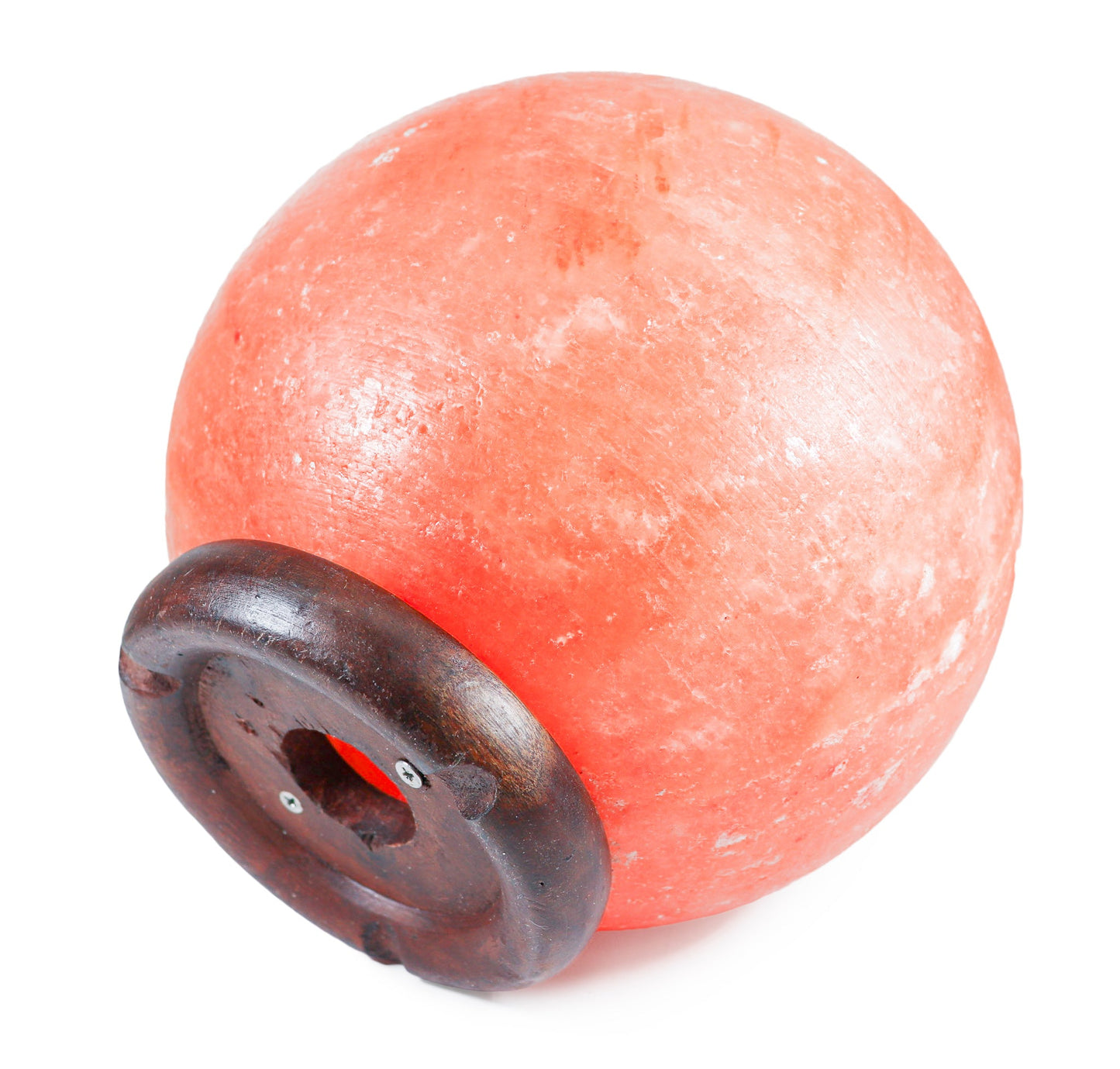 Pink Globe Lamp (25-30 lb) 9" w/ Wood Base