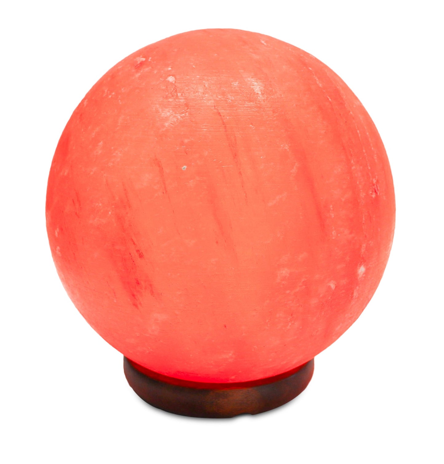 Pink Globe Lamp (25-30 lb) 9" w/ Wood Base