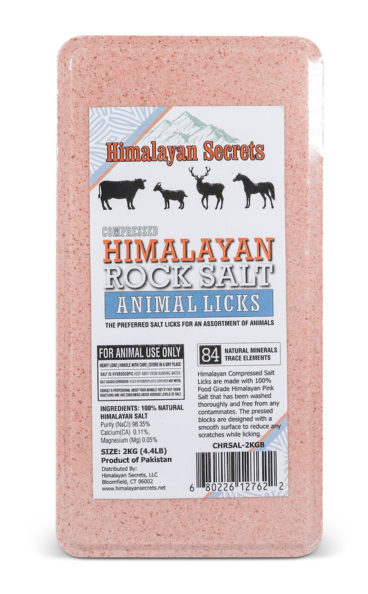 Compressed Himalayan Salt Animal Lick 4.4 lb (Brick)
