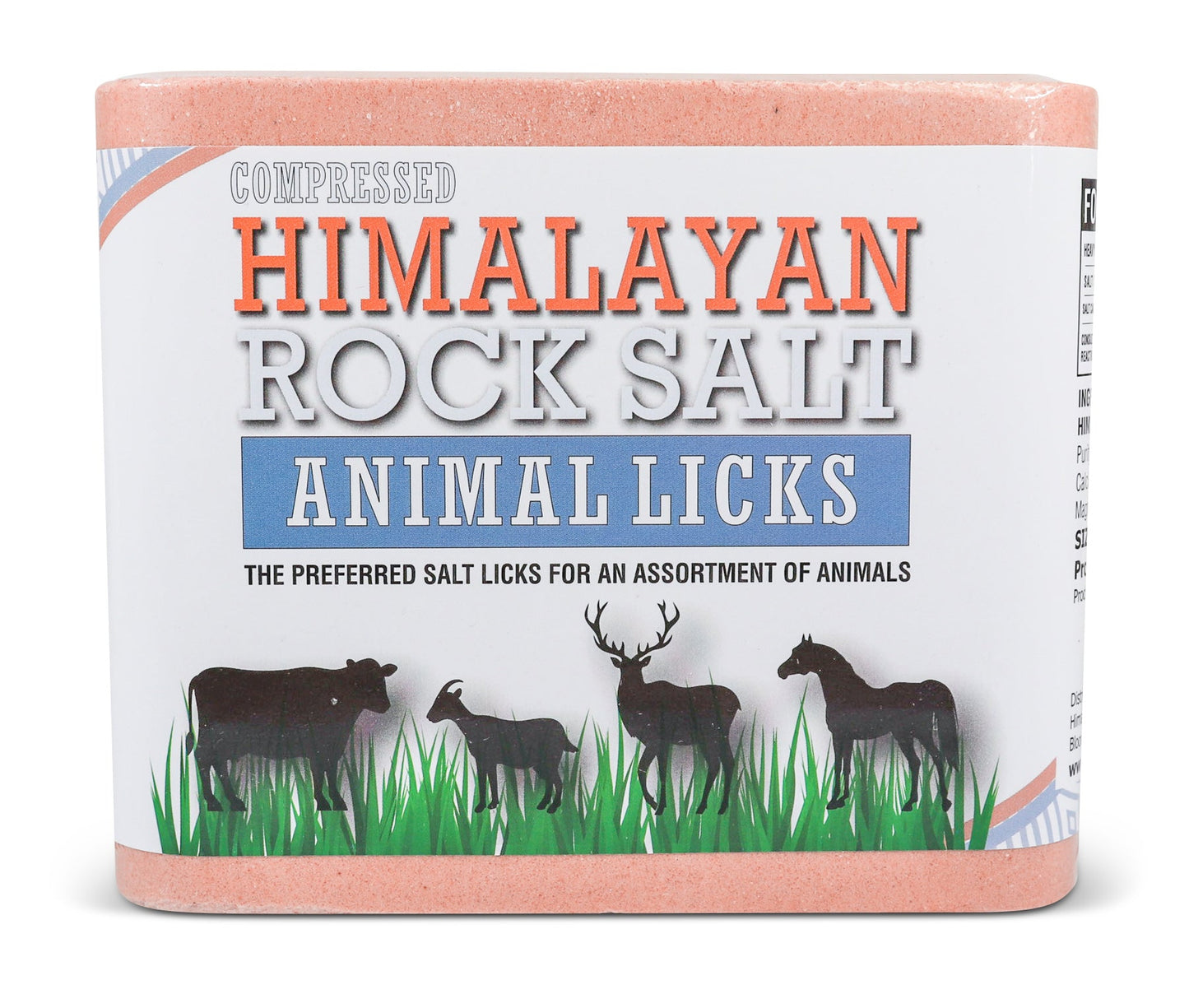 Compressed Himalayan Salt Animal Lick 11 lb (Block w/ Hole)