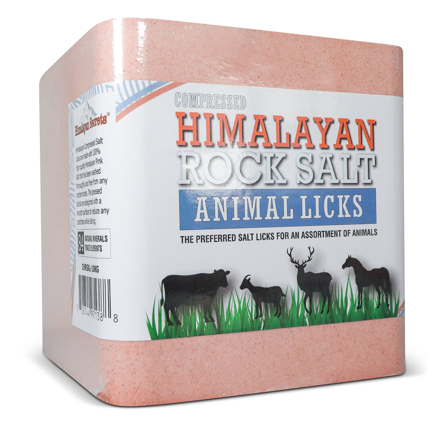 Compressed Himalayan Salt Animal Lick 22 lb (Block w/ Hole)