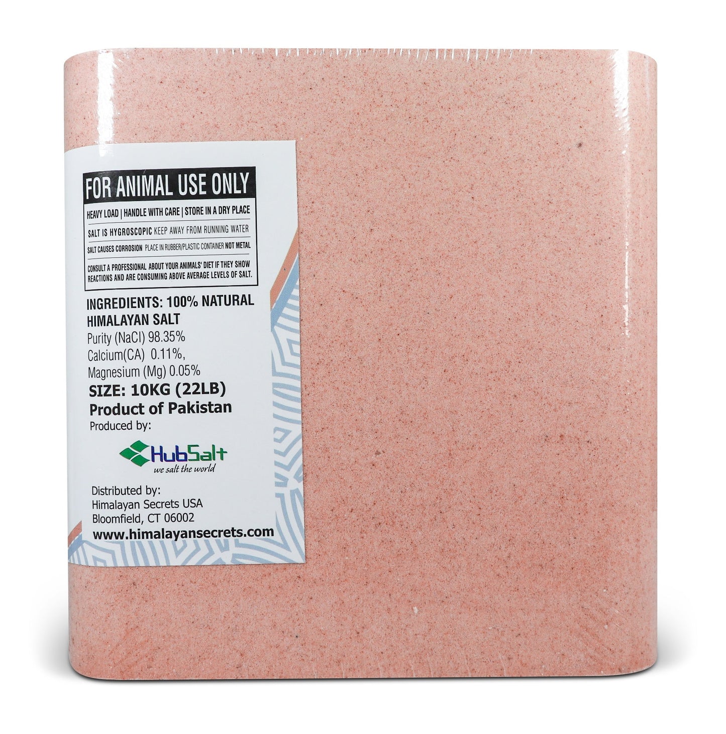 Compressed Himalayan Salt Animal Lick 22 lb (Block w/ Hole)