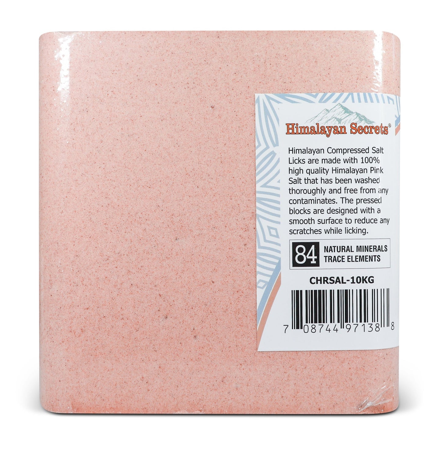 Compressed Himalayan Salt Animal Lick 22 lb (Block w/ Hole)