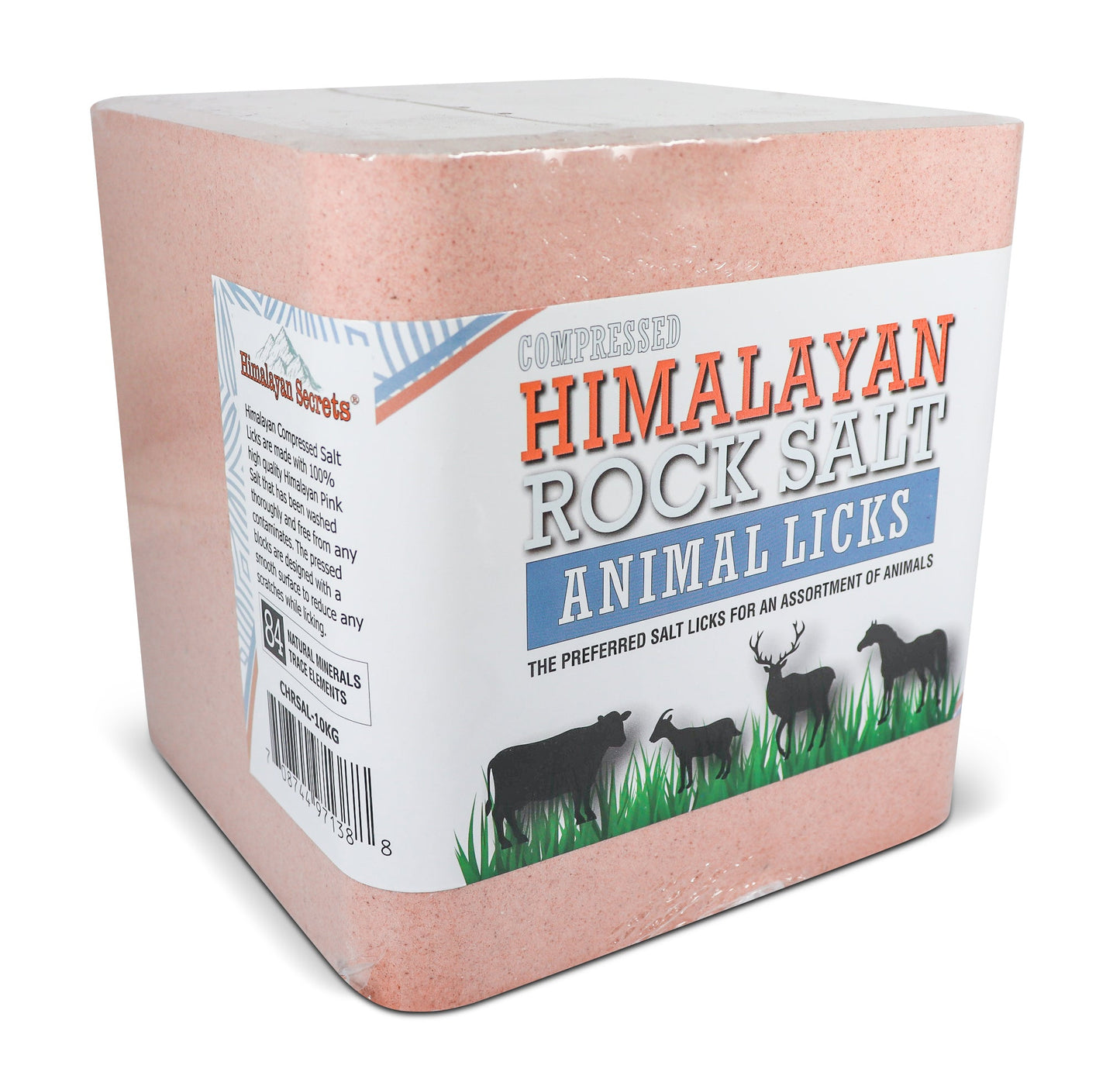Compressed Himalayan Salt Animal Lick 22 lb (Block w/ Hole)