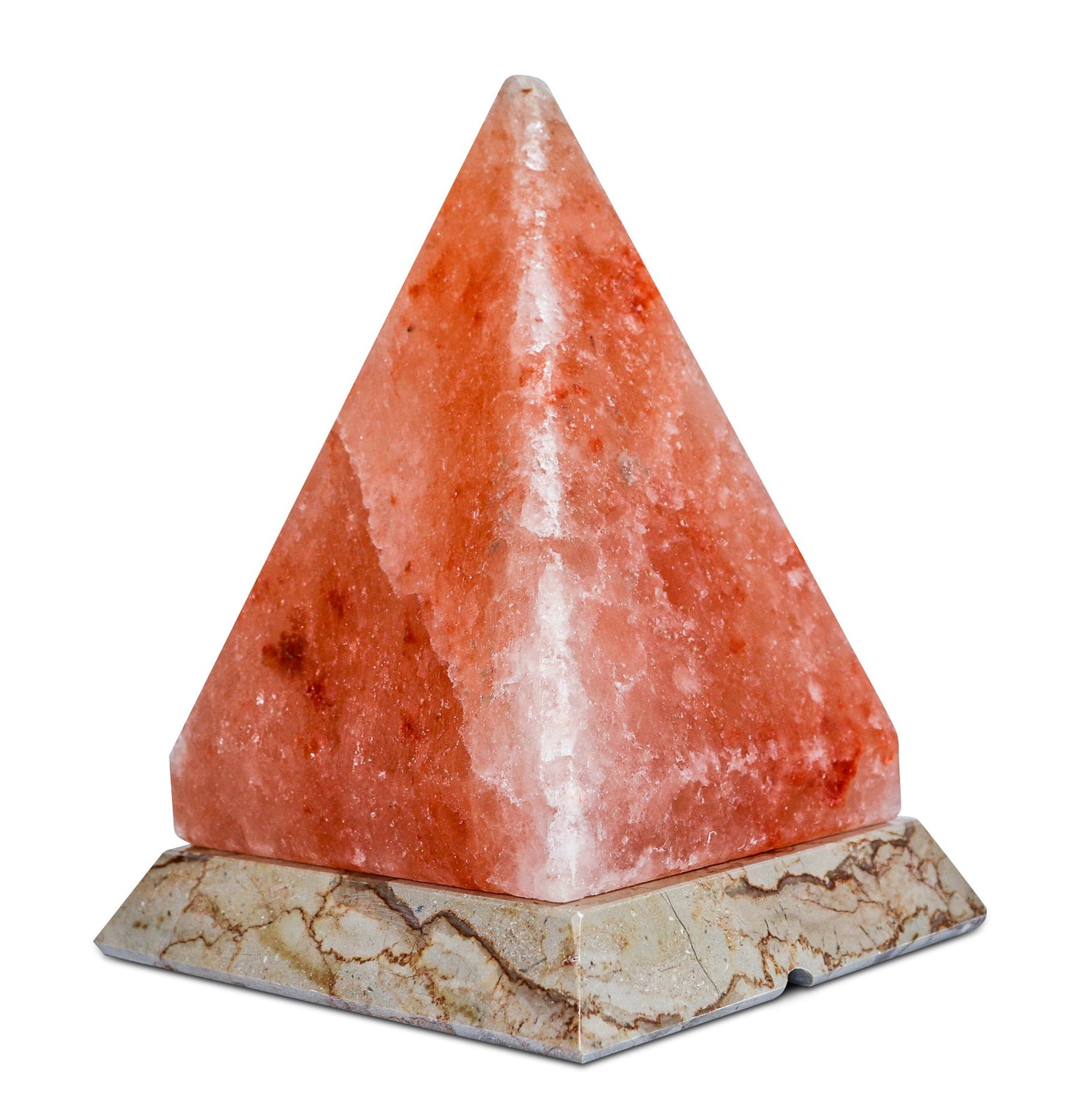 Pink Pyramid Lamp 8.5" Tall (8-9 lb) w/ Tavera Base