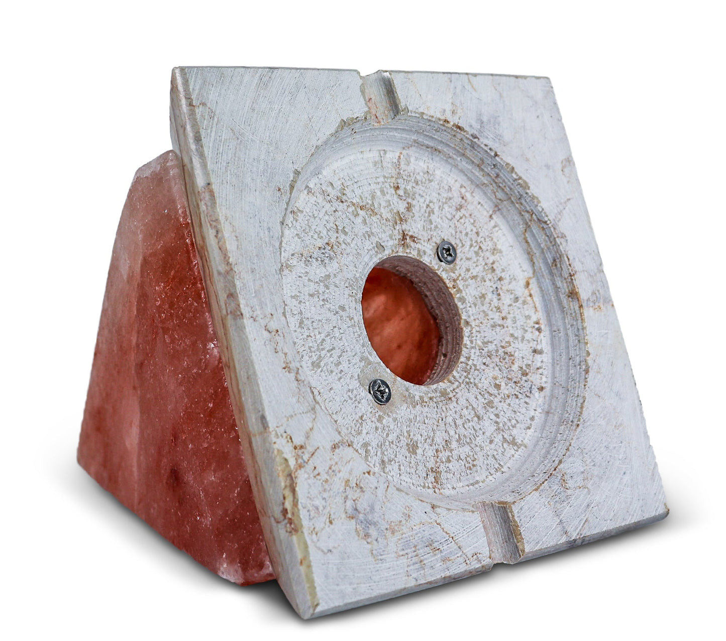 Pink Pyramid Lamp 8.5" Tall (8-9 lb) w/ Tavera Base