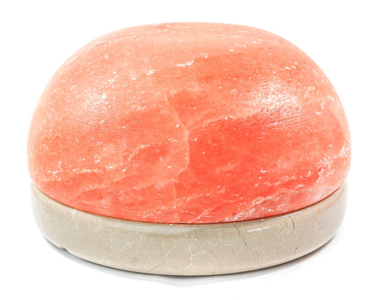 7" Himalayan Salt Dome Lamp w/Tavera Base (Mini)