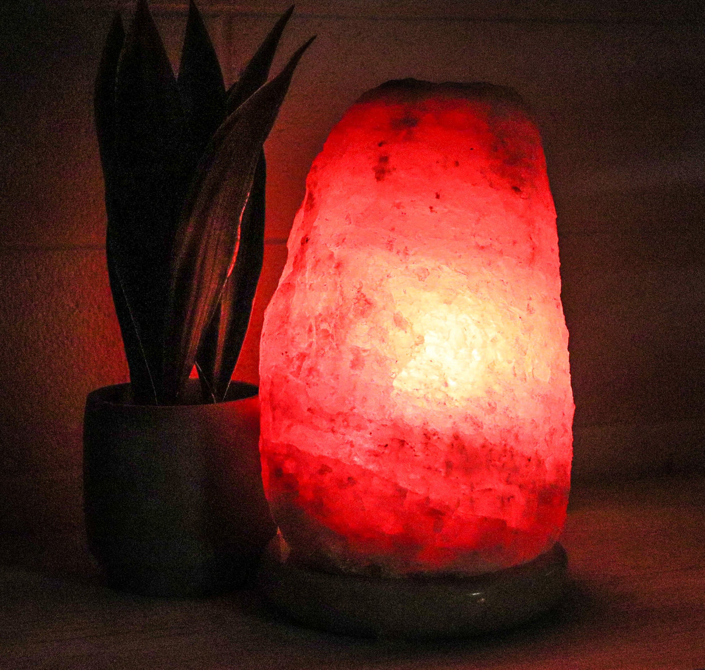 Natural Pink Salt Lamp (44-55 lb) (20-25 KG) (16-17") w/ Tavera Base