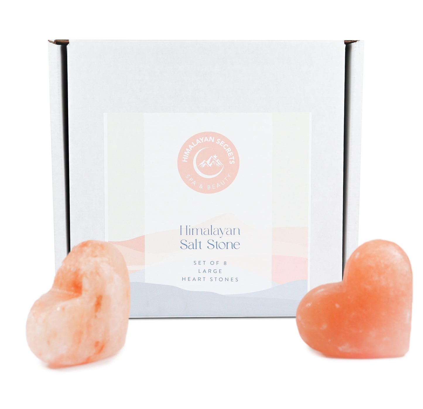 Heart Stone (Large) 3x3x1.5 inch - Pack of 8