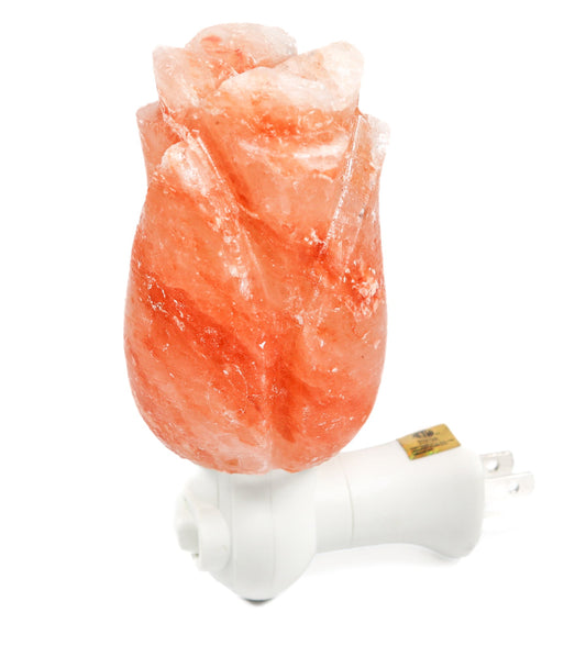 Rose Shape Pink Salt Night Light