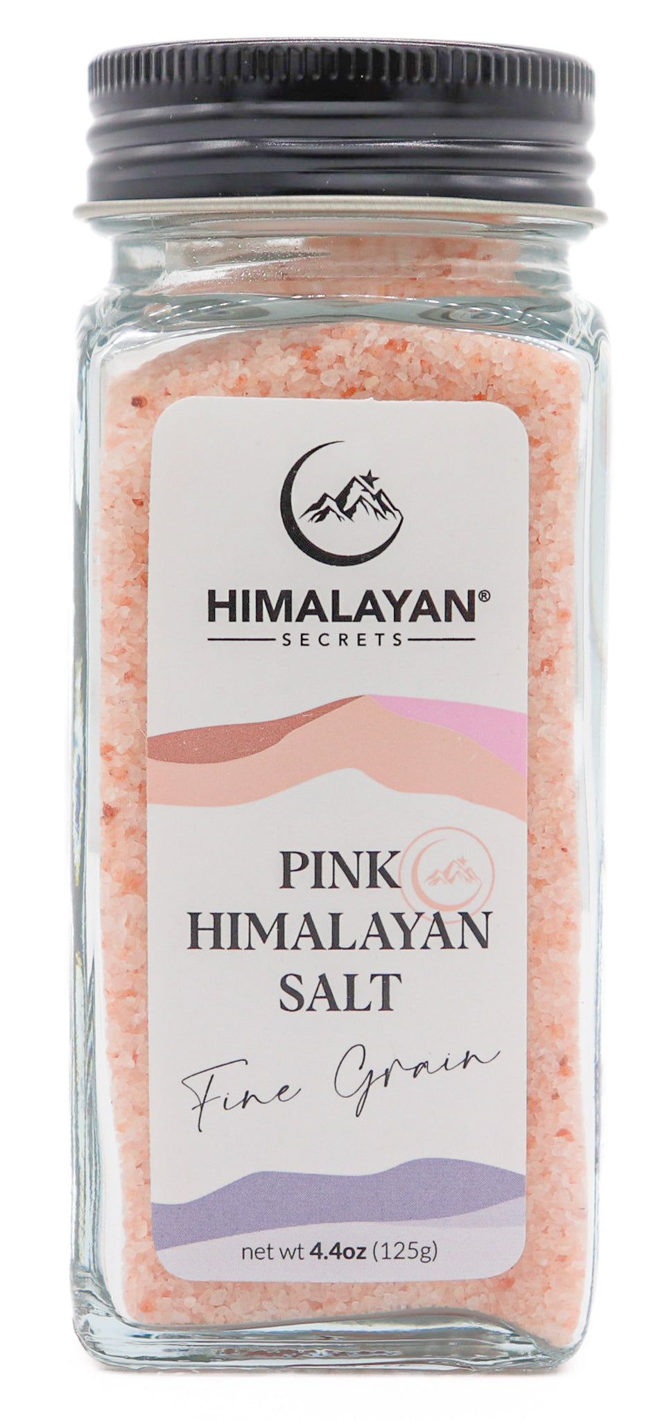 4.4 oz French Glass Himalayan Fine Salt Shaker