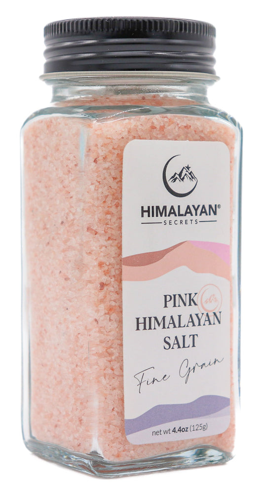 4.4 oz French Glass Himalayan Fine Salt Shaker