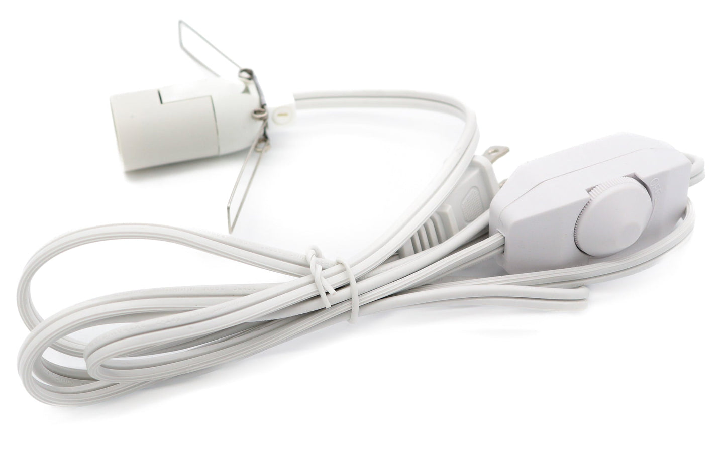 Salt Lamp Cord w/ Dimmer Switch 6FT White