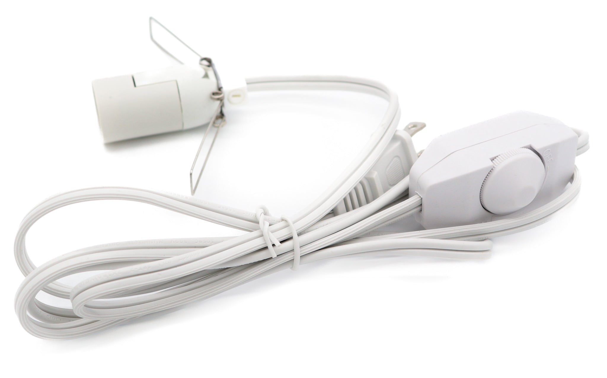 Salt Lamp Cord w/ Dimmer Switch 6FT White