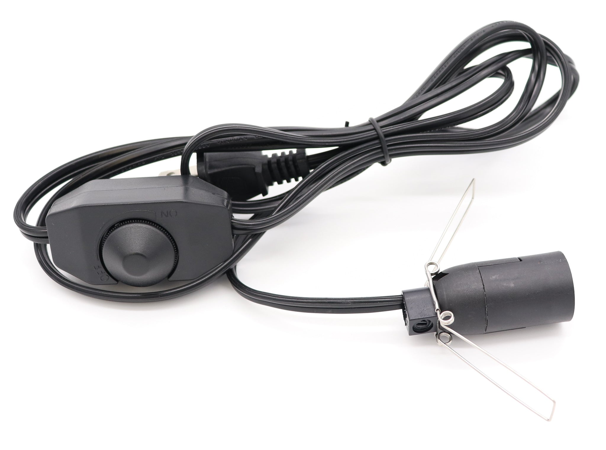 Salt Lamp Cord w/ Dimmer Switch 6FT Black