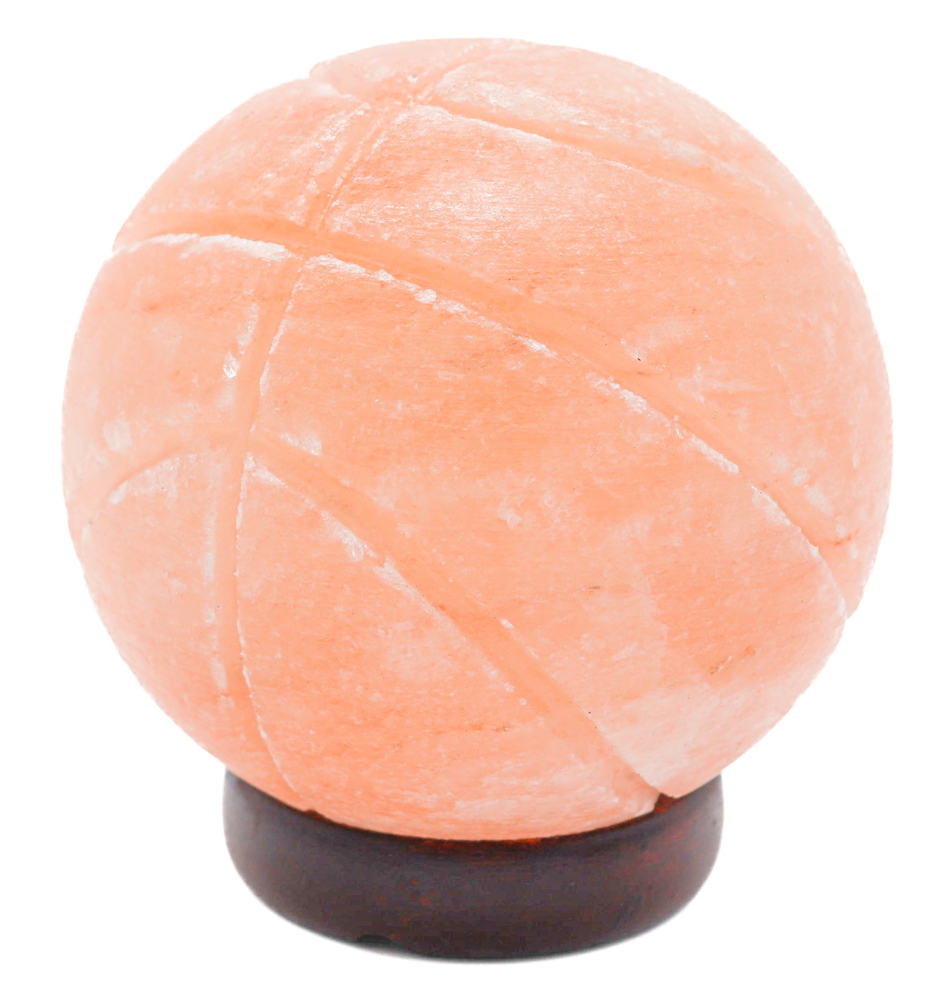 Pink Basketball Lamp (7-8 lb) 6.5" w/ Wood Base