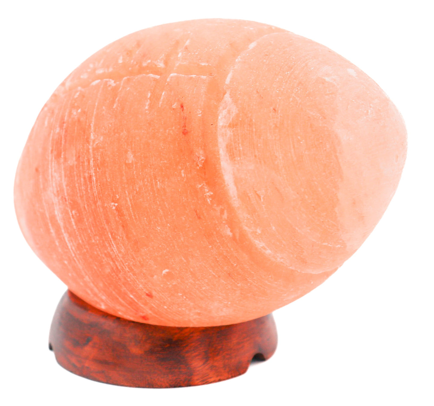 Pink Football Lamp (6-7 lb) 5.5" w/ Wood Base