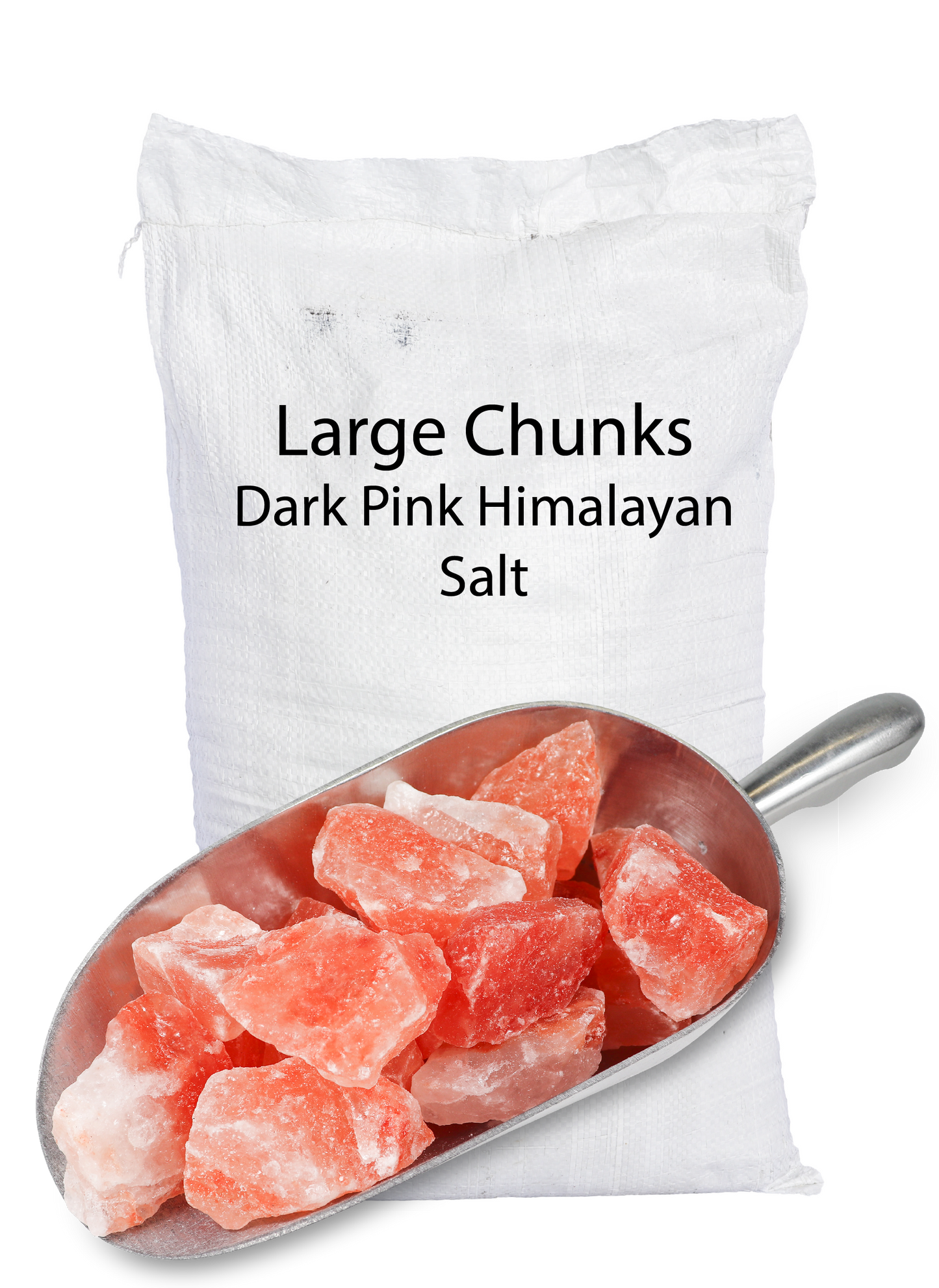 Himalayan Dark Pink Salt Chunks (60-90g) 44 LB Sack
