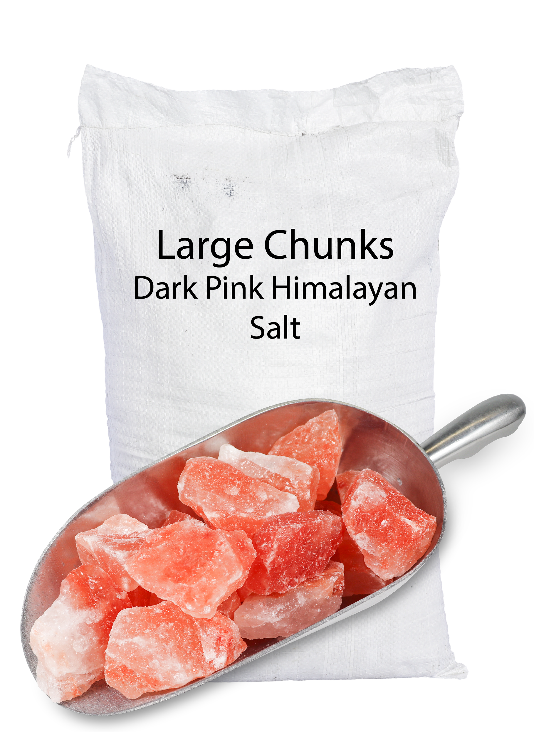 Himalayan Dark Pink Salt Chunks (60-90g) 44 LB Sack