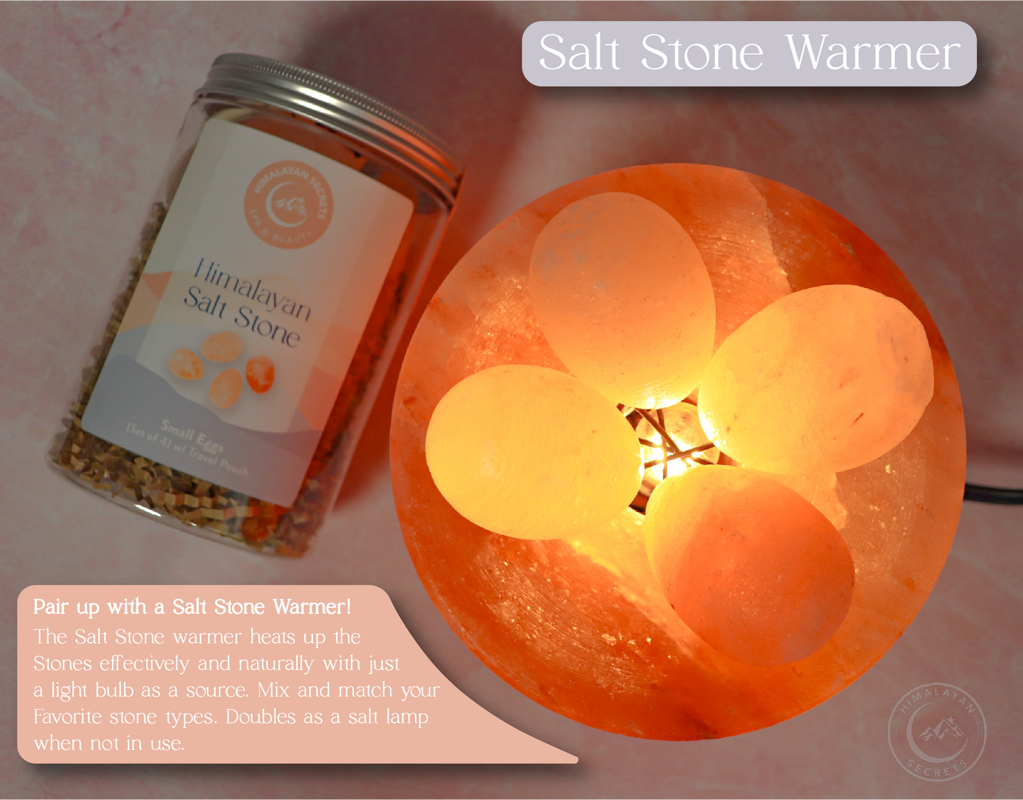 Egg Shaped Stone (Small) - Set of 4 in a Jar w/ Cotton Bag