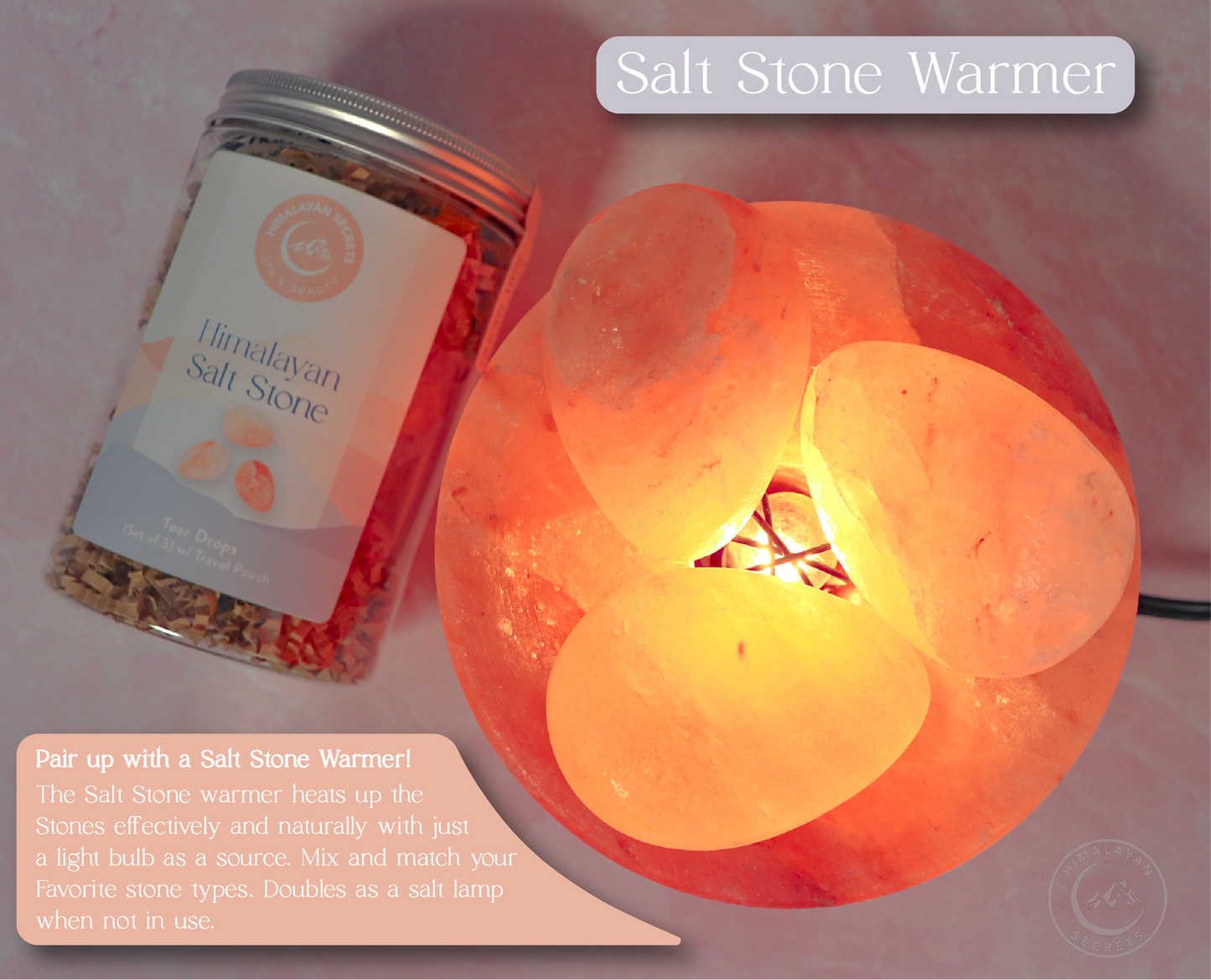 Tear Drop Stone - Set of 3 in a Jar w/ Cotton Bag