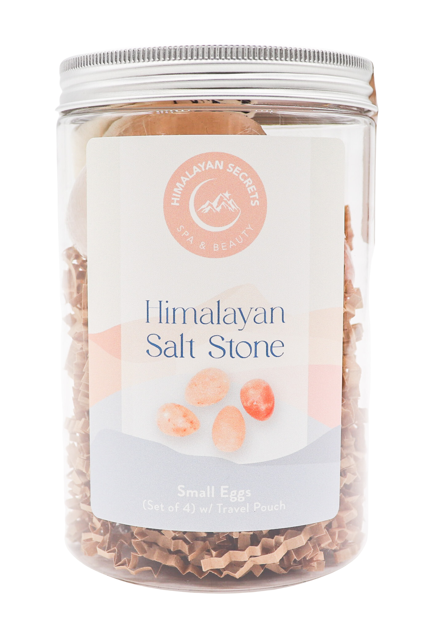 Egg Shaped Stone (Small) - Set of 4 in a Jar w/ Cotton Bag