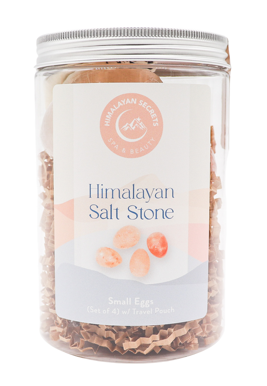 Egg Shaped Stone (Small) - Set of 4 in a Jar w/ Cotton Bag